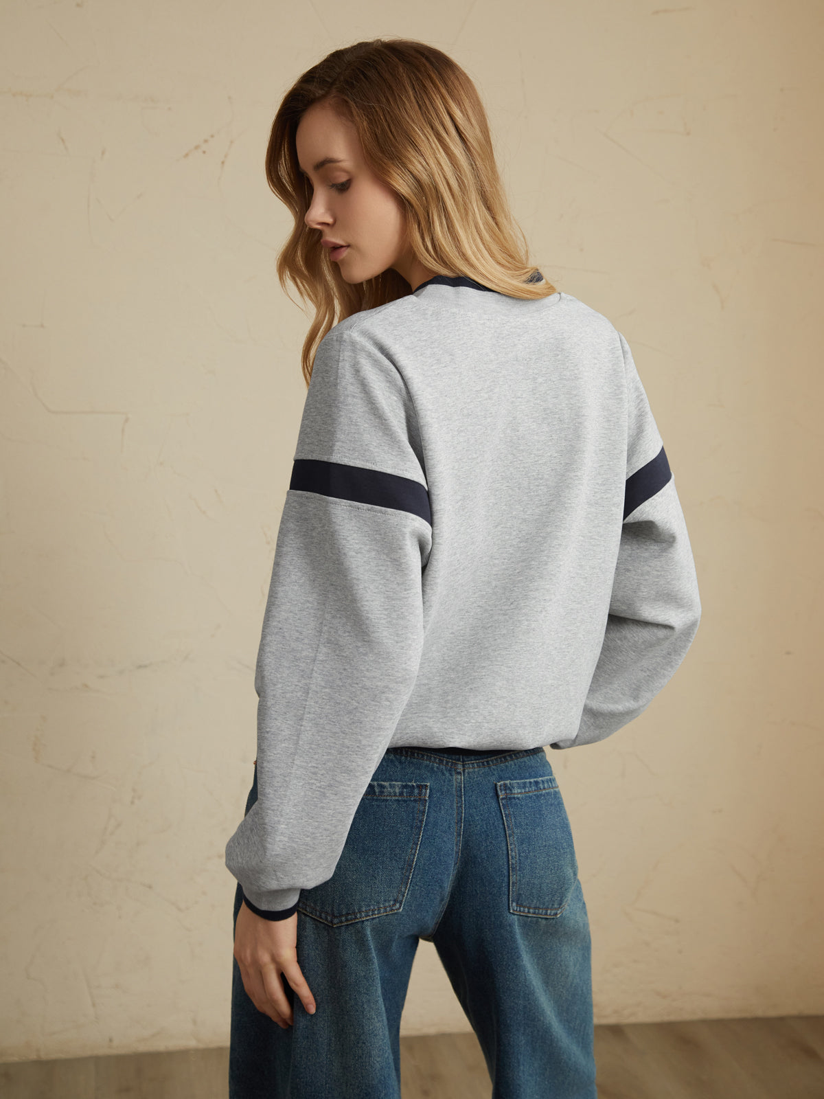 Kontrast Kesim Büyük Erkek Çocuk Sweat