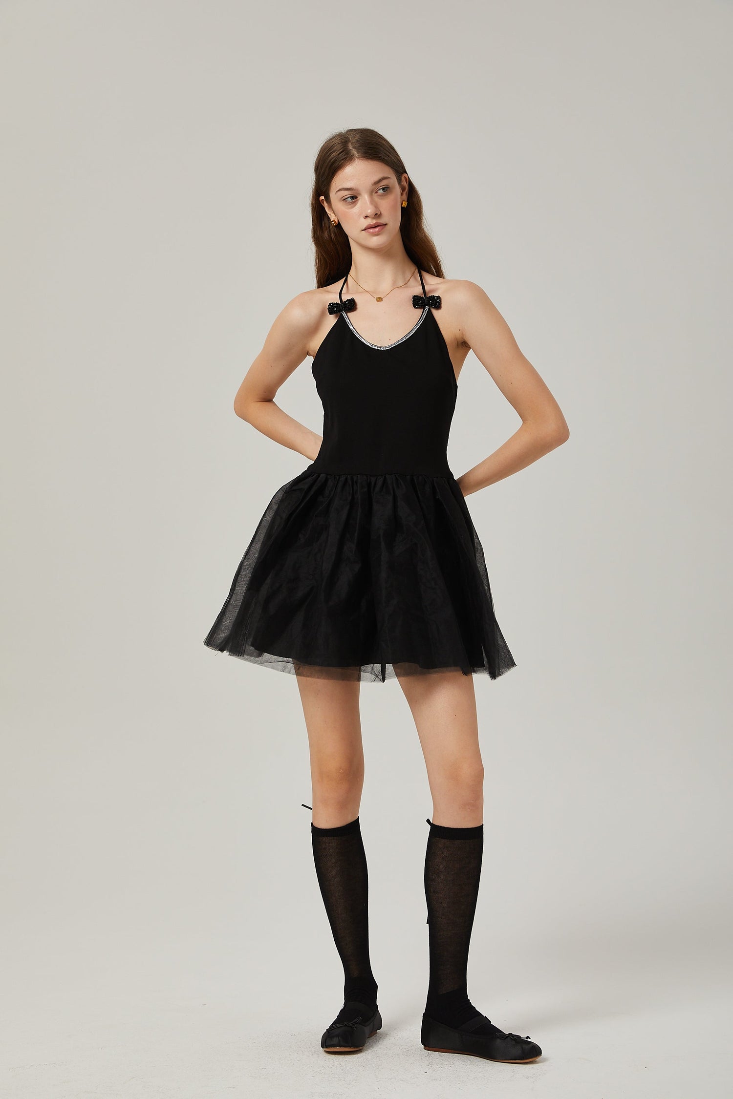 Juliette tül mini elbise