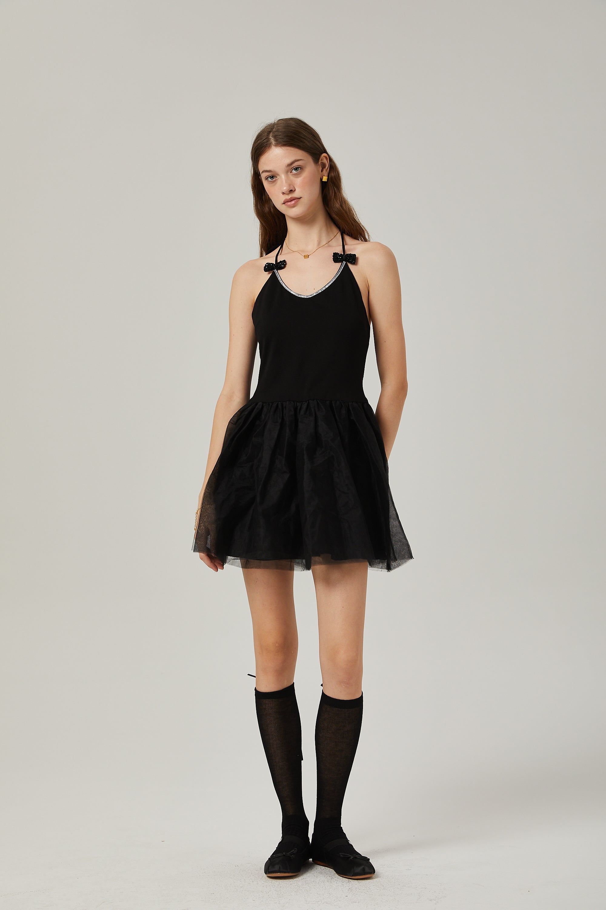 Juliette tül mini elbise