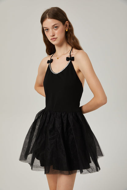 Juliette tül mini elbise