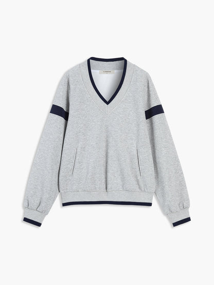 Kontrast Kesim Büyük Erkek Çocuk Sweat