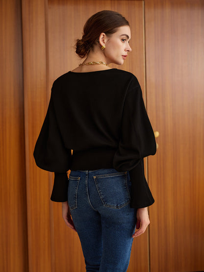 Çan Kollu Sıkıştırılmış Sweat