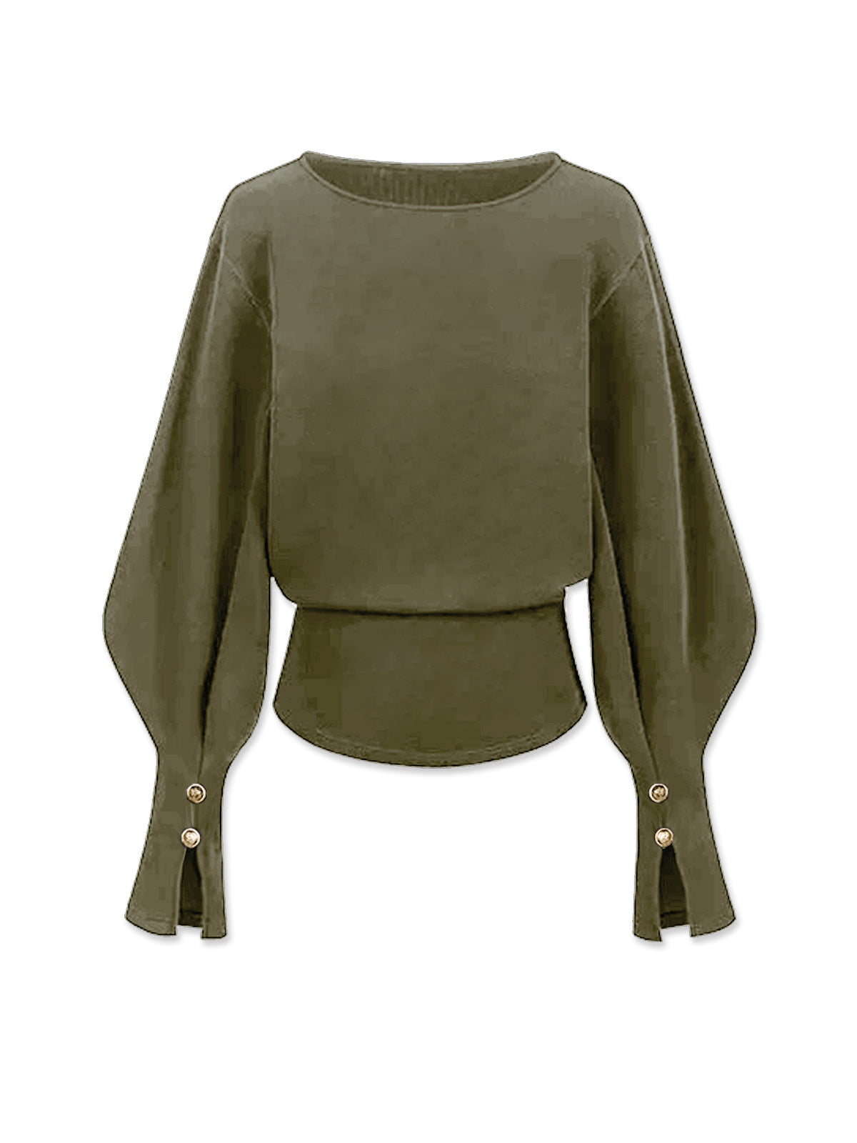 Çan Kollu Sıkıştırılmış Sweat