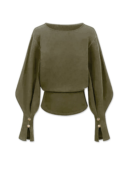 Çan Kollu Sıkıştırılmış Sweat