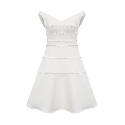Priscille inci mini elbise